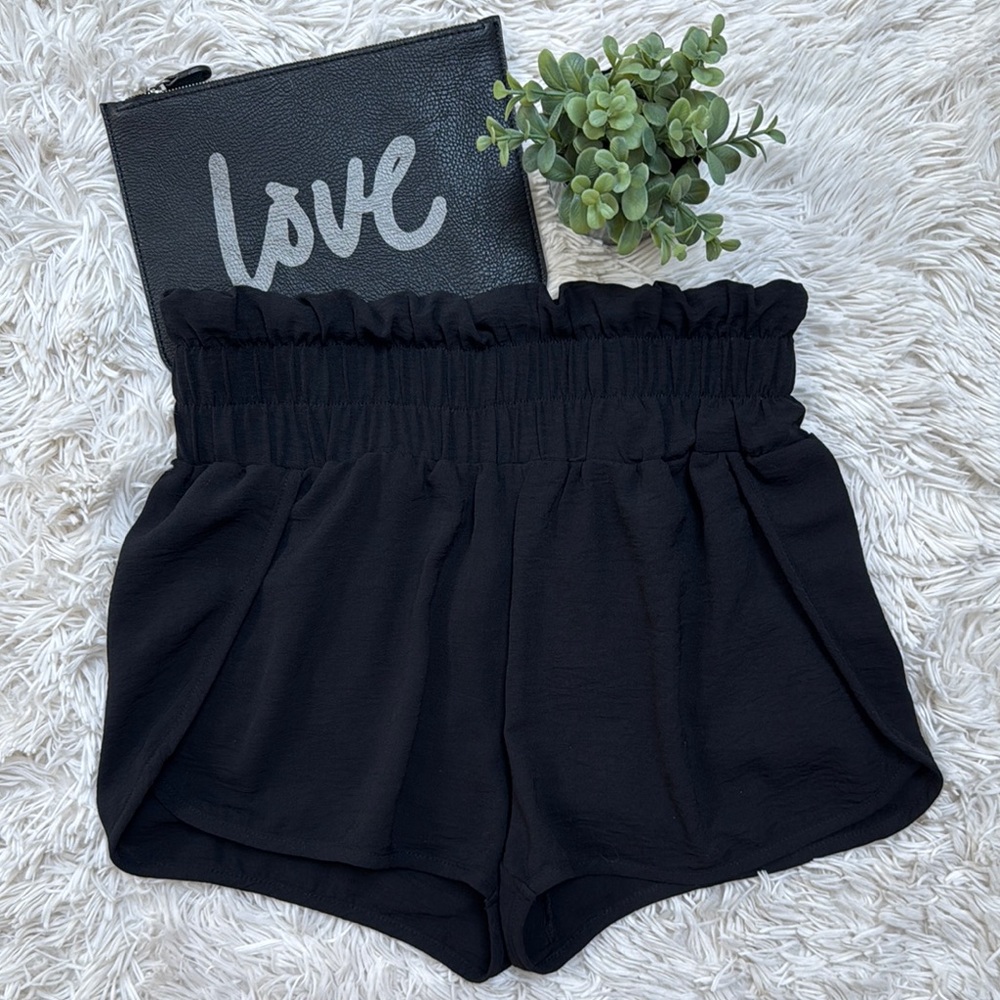 🎉HP🎉 RJ 220 Smocked Waistband Running Shorts 💗 Black